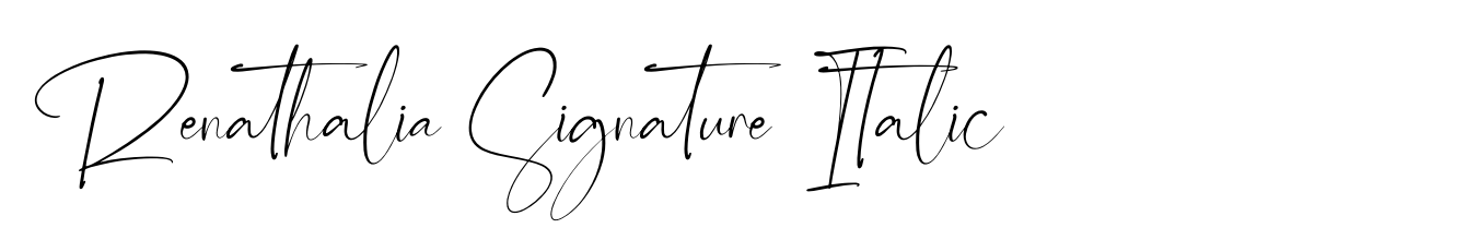 Renathalia Signature Italic
